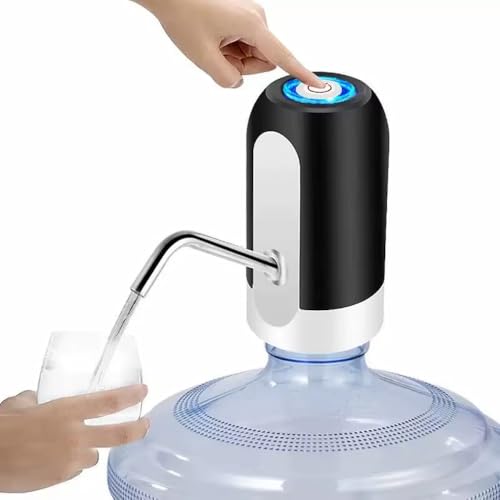 Bebedouro Bomba Elétrica para Galão e Garrafão Água Mineral Recarregável USB, Bivolt.
