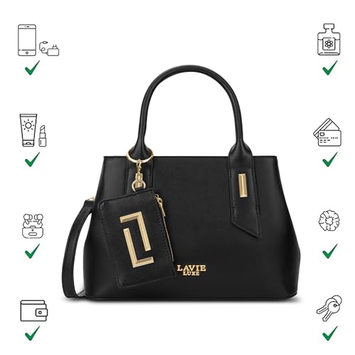 Image of Lavie Luxe Women's Duo Rumba Handbag | Handbag for Work | Ladies Purse | Stylish Shoulder Bag | Gift for Women