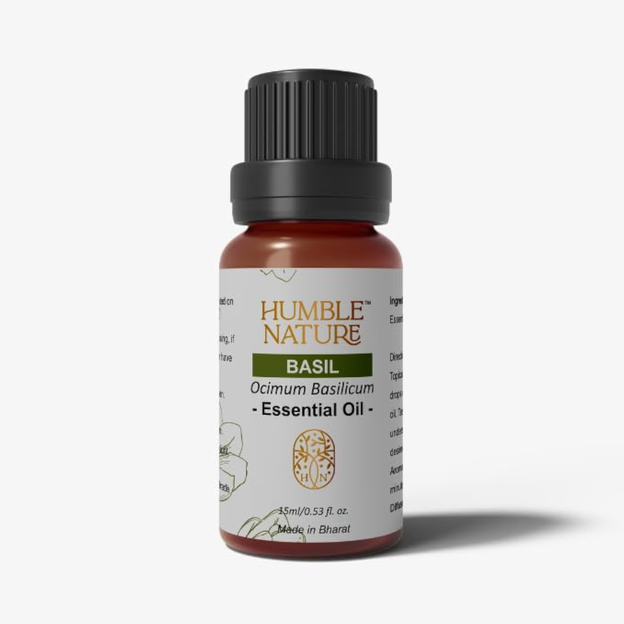 Humble Nature Basil Essential Oil, 15ML, Aromatherapy