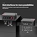 BOSGAME P4 Mini PC Desktop Computers, Ryzen 7 5825U, 32GB DDR4, 1TB M.2 2280 NVMe SSD, 11 Pro, Dual LAN 2.5G, Wi-Fi 6E, BT5.2, 4K Triple Display HDMI+DP+Type-C