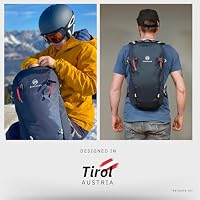 NORDKAMM® Profi Wanderrucksack 20L, klein - nur 680 g, Rucksack 20l aus Robic® Performance Nylon, Damen und Herren, inkl. Regenhülle (Red-20L-Short) – Ansicht 5