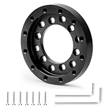 車のステアリングホイールハブ に適合する ロジテック G25 G27用 73mm ステアリングホイールアダプタープレート 13インチ/14インチ ステアリングホイール PCD レーシングカーゲーム改造用 自動車部品