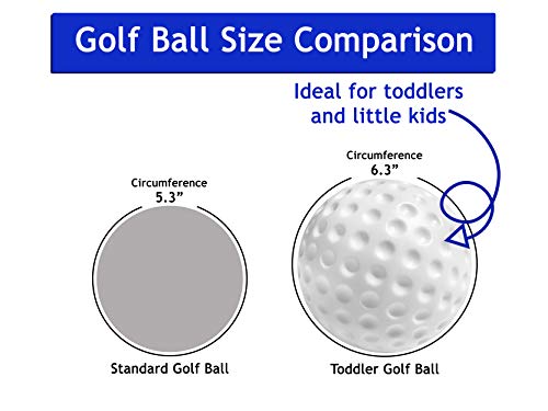 Kids Golf Set Toy - Toddler & Little Kids Replacement Golf Ball 2" - For Little Tikes Baby Golf Clubs- 6 Pack | Oversized Ball Toy - Plastic Golf Balls For Beginners Or Kids 3+ Years #TOP2