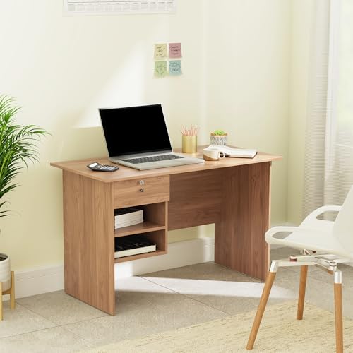 Image of Amazon Brand - Solimo Triumph Engineered Wood Study Table (Walnut Finish)