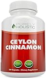 Ceylon Cinnamon Capsules Organic 1500mg | 150 Cinnamon Capsules Vegetarian & Vegan - 75 Day Supply (25% More) | True Sri Lanka Ceylon Cinnamon Supplement | Joint Support Blood Sugar Level Support