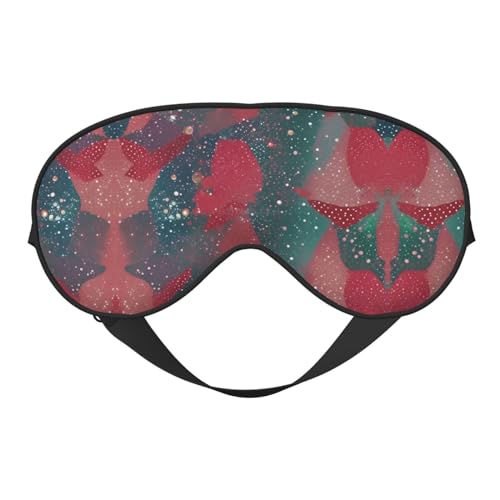 Máscara de ojos unisex con estampado de purpurina, suave y cómoda, para viajes, yoga, trabajo por turnos