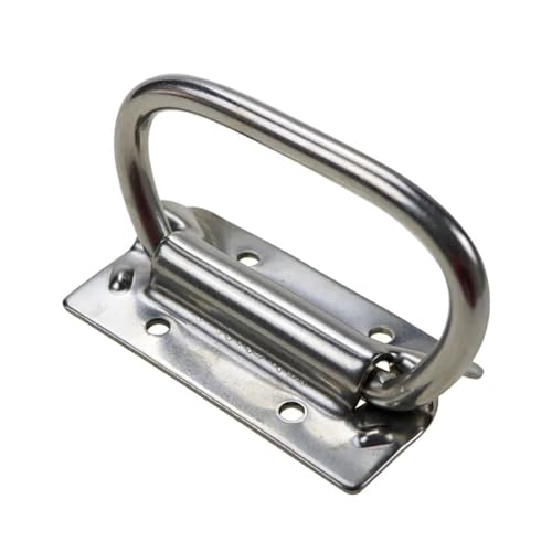 304 Stainless Steel Modern Simple Heavy Folding Handle Industrial Board Toolbox Box Ring Handle 1Pcs(SUS304)