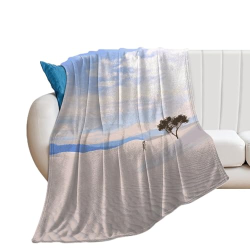 Couverture de lit romantique et douce paysage de sable - 2