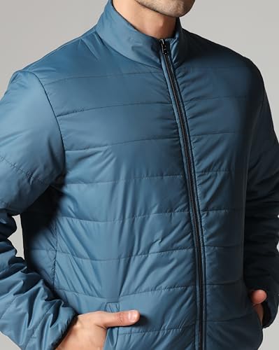 Image of TAGAS JACKET|mans Winter Puffer Jacket| Men's Solid Black Quilted Puffer Jackets | Lightweight Warm Winter Wear | Full Sleeve Front Zip Closure | Casual Outdoor Travel Jacket for Men
