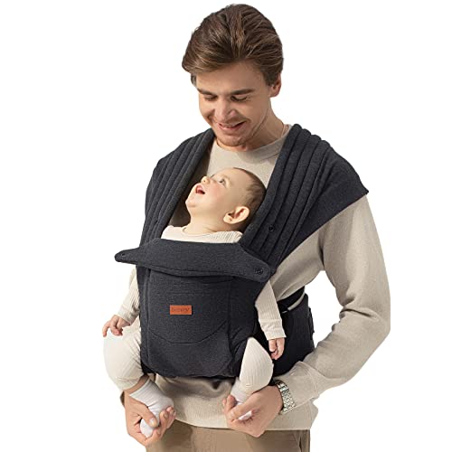 Image of besrey Baby Carrier, Baby Wraps Carrier, Soft Infant Carrier, Cloth Holder Carrier Mom Dad Men,Kangaroo Carrier, Front Facing Forward Chest Carrier, Back Toddler Carrier, Strap Body Carrier Wearable