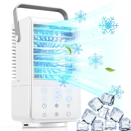 Condizionatore Portatile 4 In 1 Anveltech – Ventilatore, Umidificatore, Purificatore E Luce Notturna, Silenzioso, Con Timer E Telecomando