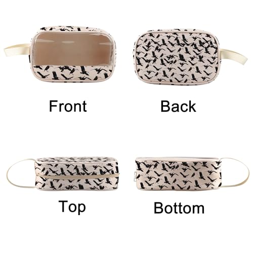 BLUPARK Vulture Clear Makeup Bag Animal Inspired Cosmetic Bag Gift for Bird Lover (Vultures)4