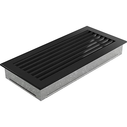 KRATKI ventilation grille fireplace grille FRESH 17cm x 37cm black, 17 x 37 cm - Image 2