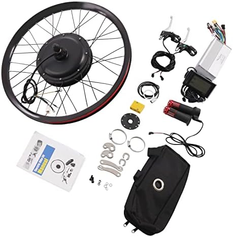 Electric Bicycle Conversion Kit, 29" 72V 2000W Bicycle Conversion Kit, 9 Speeds Adjustable Rear Wheel Motor with Mutifunction LCD Display, Electric Bike Conversion Kit for 29 inch Bikes