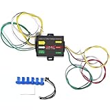 NEW SUN 2-Way to 3 Wire Splice-in Trailer Tail Light Converter Wiring Harness Kit for Easy Installation & Durable Design for RV, Truck, Van Electrical Systems,Separation of Brake and Turn Signals