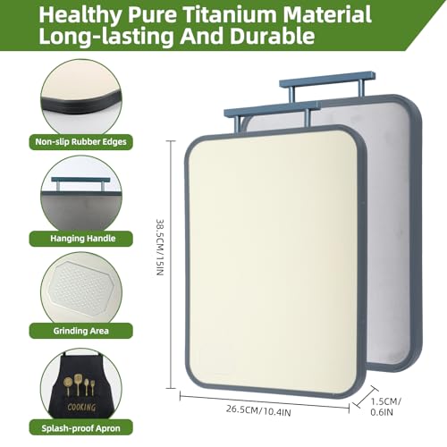 Tabla de cortar rectangular Titanium 39.88x27.99 cm miniatura 2