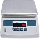 LEIXIUSM Electronic Scales High-Precision Electronic Industrial Scales Multifunction Waterproof Weighing Scales(6kg/1g)