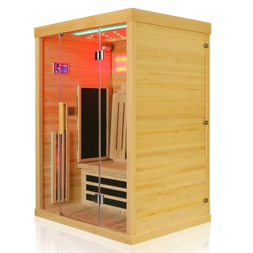 Dewello Infrarotkabine SALTCOATS 135×105 für 1-2 Personen