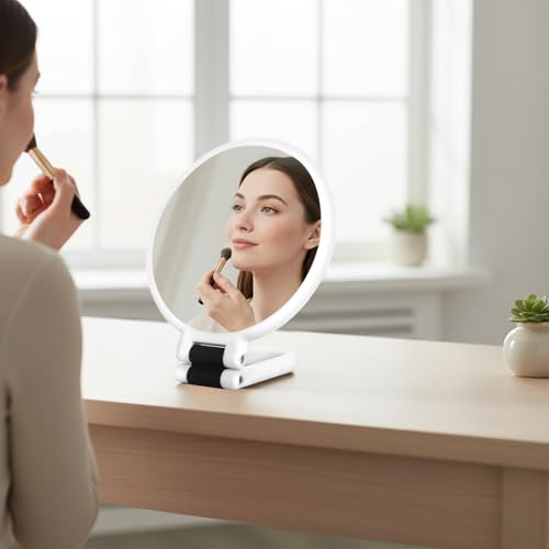 Espejo para maquillaje rectangular con aumento 50X miniatura 6