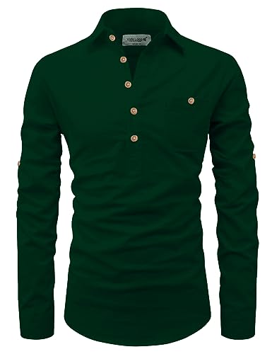 Image of Vida Loca Men Cotton Full Sleeve Casual Spread Collor Slim Fit Short Kurta for Men and Boys (Pack of 2)