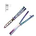 Anguxer 2 Pcs Coltello a Farfalla da Allenamento, Coltello a Farfalla, Coltello Pieghevole a Farfalla, Butterfly Knife Trainer Practice Knife (2)