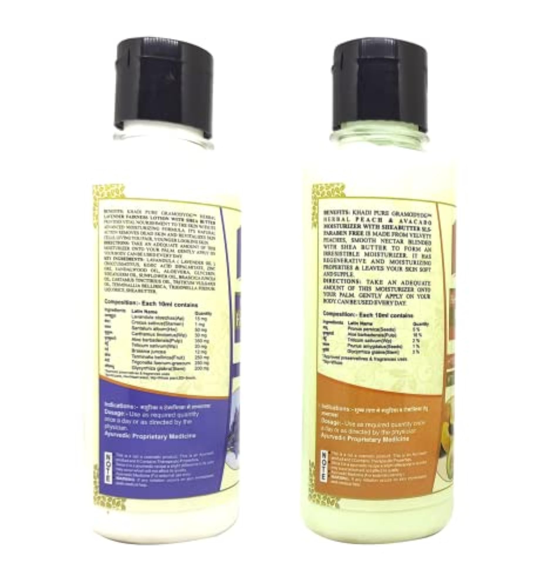 Lavender & Peach Avocado Moisturizing Lotion, Pack of 2