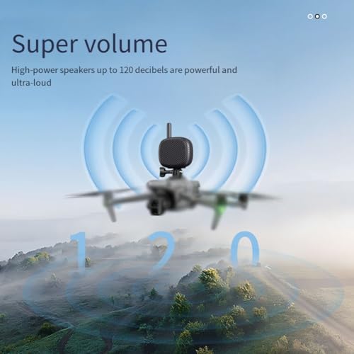 Altavoz para drones DJI 3000M con amplificación acústica y chasis transparente de alta resistencia 5