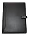 Produktbild Monolith 2000002900 - Schreibmappe Din A4, Lederoptik, schwarz, Dokumentenfächer, Druckknopfverschluss