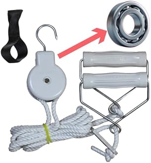 SHIVSAKTI Rope & Pulley Exerciser kit for Physiotherapy (with Bearing Mechani...