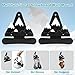 lasuroa 2pcs Snowboard Wall Racks, Universal Design Snowboard Storage Holder Snowboard Wall Mount Clips Snowboard Display Stand with Screws Expansion Anchors for Room Garage(Black & White)