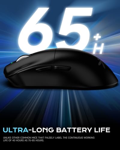 Image of VGN Dragonfly F1 Pro Wireless Gaming Mouse, 49g Ultra-Lightweight, PAW3395 26K DPI Sensor, 4KHz Polling Rate Supported, Professional Esports Speed, Black