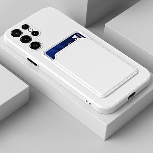 Étui de téléphone avec support fente carte blanc pour vos sorties avec votre Samsung A13