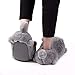 Smoko Grumpy Cat Heated Slippers | Wireless Warm Oliver Foot Warmers | Plush and Fluffy