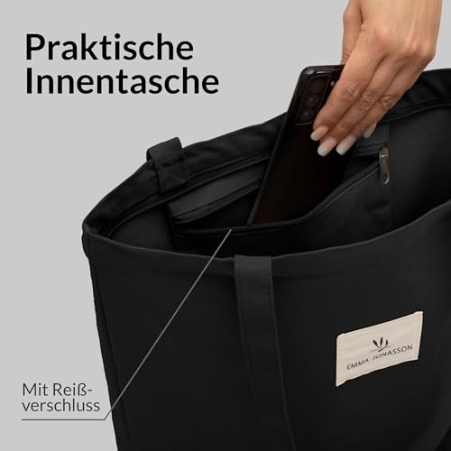 Tragetasche Emma Jonasson Jutebeutel mit Reißverschluss