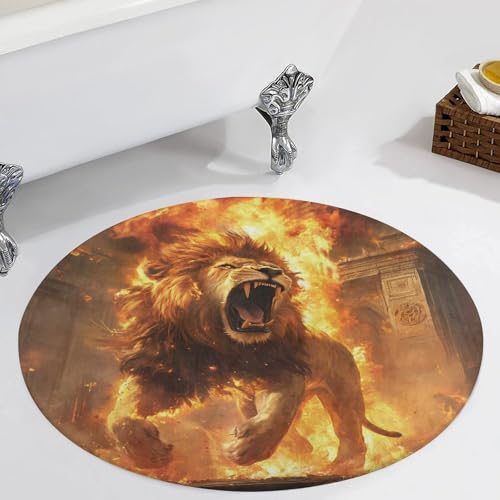 Tapete de terciopelo antideslizante Lion And Thunder para proteger suelos delicados 6