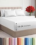 Extra Deep King Sheet Set - 6 Piece Breathable & Cooling Sheets - Hotel Luxury Bedding for Women, Men, Kids & Teens - Easy-Fit, Soft, Wrinkle Free and Comfy - White Sheet Set with Extra Deep Pockets