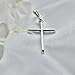 Cross Sterling Silver 925 Pendant Minimalistic Religious Unisex Jewelry