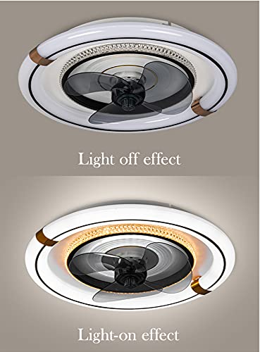 Ventilateur de plafond avec télécommande 60W à 3 vitesses réglables - 6