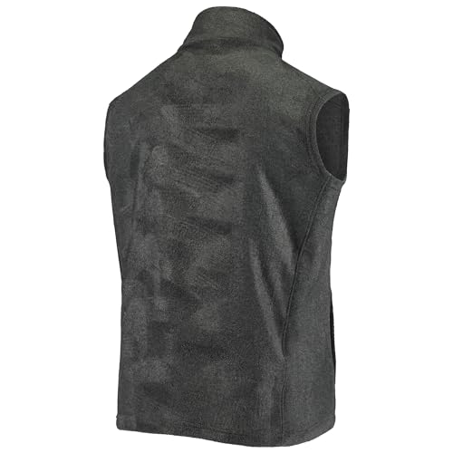 Image of dunbrooke Men's Black Minnesota Vikings Houston Fleece Full-Zip Vest