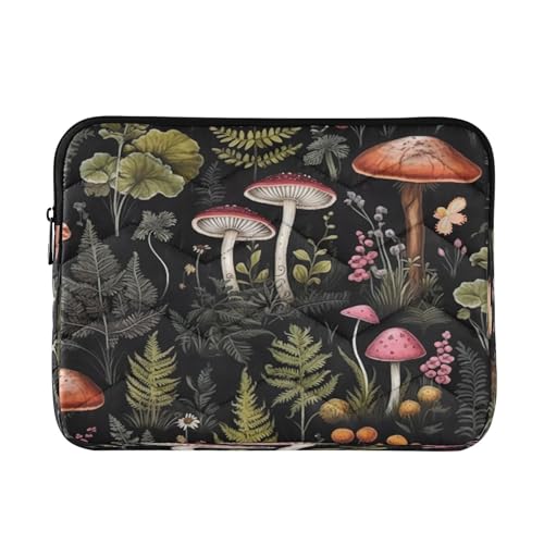 Funda para portátil 13-14 pulgadas con diseño de hongos forestales miniatura 1
