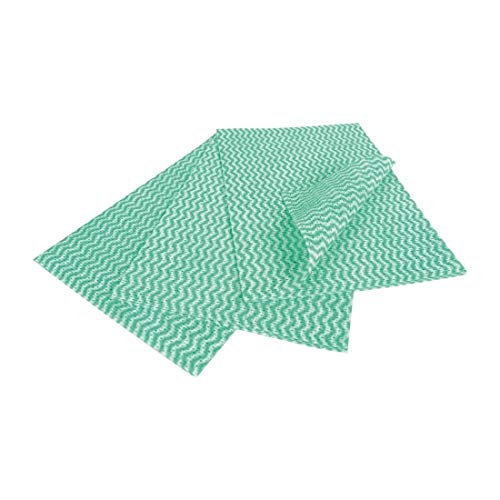 EcoTech EWF25G Envirowipe Compostable Folded Cloth, Green (pack of 25),50 x 36 centimeters