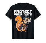 Squirrel Baseball Catcher Protect Your Nuts Boys Kids Men T-Shirt