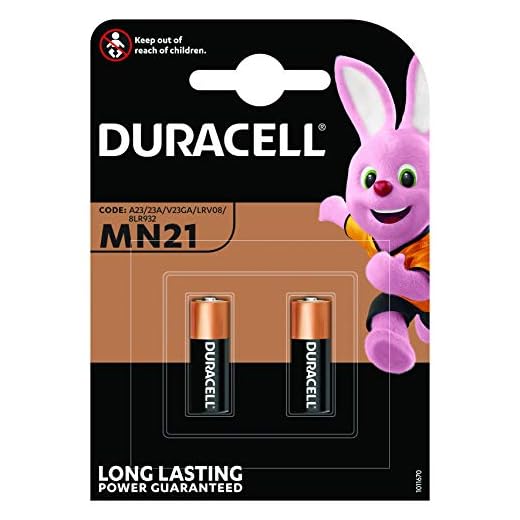 2 x Duracell 23A, 23AE, A23, V23GA, MN21, LRV08 12v alkaliska batterier för bilsäkerhetslarmsystem och bilnycklar