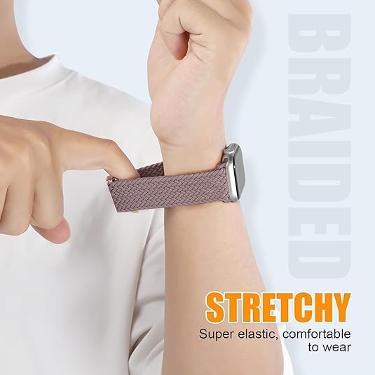 Image of Braided Nylon Band Compatible with Apple Watch 49mm /46mm /45mm /44mm /42mm /41mm /40mm /38mm | Adjustable Magnetic Clasp Strap Fit for Ultra 3 /2 /1, SE3 /2 /1 & Series 11 /10 /9 /8 /7 /6 /5 /4 /3 /2 /1