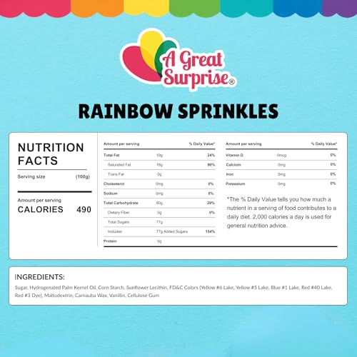 Image of Bulk Rainbow Sprinkles 2.2 lb Jimmies for Cookies Cake Ice Cream Baking Mix | Ice Cream, Baking, Cupcakes, Donuts