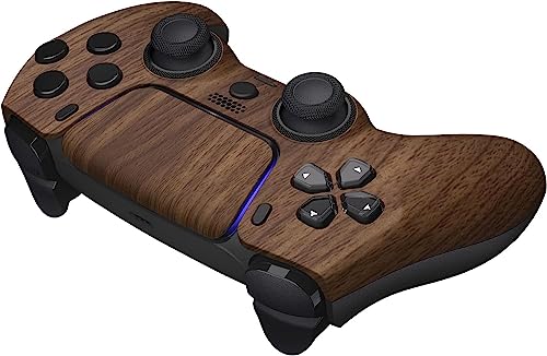 Image of Custom Controllerzz Custom Wireless Controller Compatible with PS5 - Multiple Designs Available (PS5 Wood)
