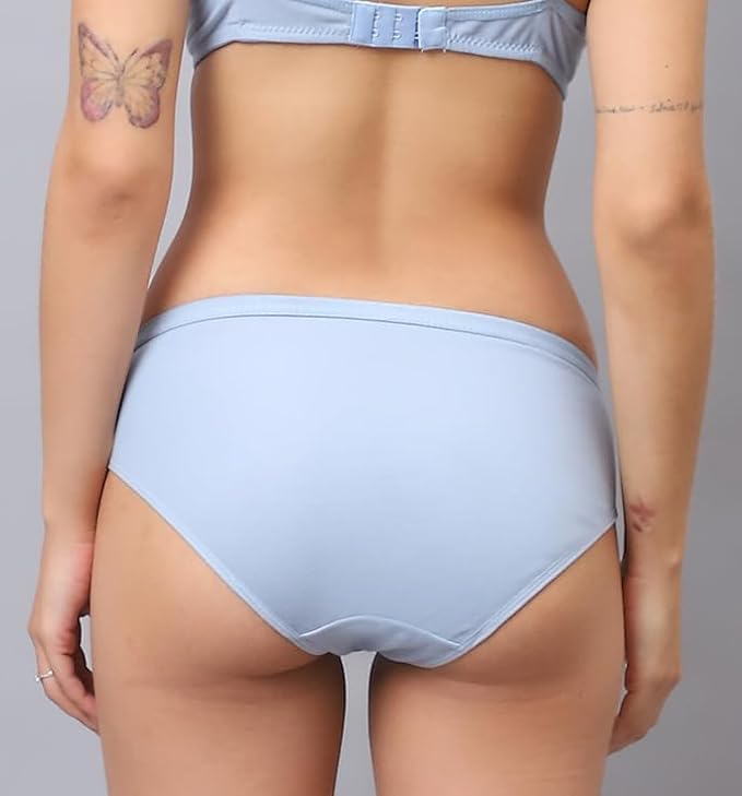 Image of Flomex Women's Hipsters Panties Super Soft Hipster Ladies Plain Bright Panty /Innerwear Soft Panties Underwear Combo Pack 3