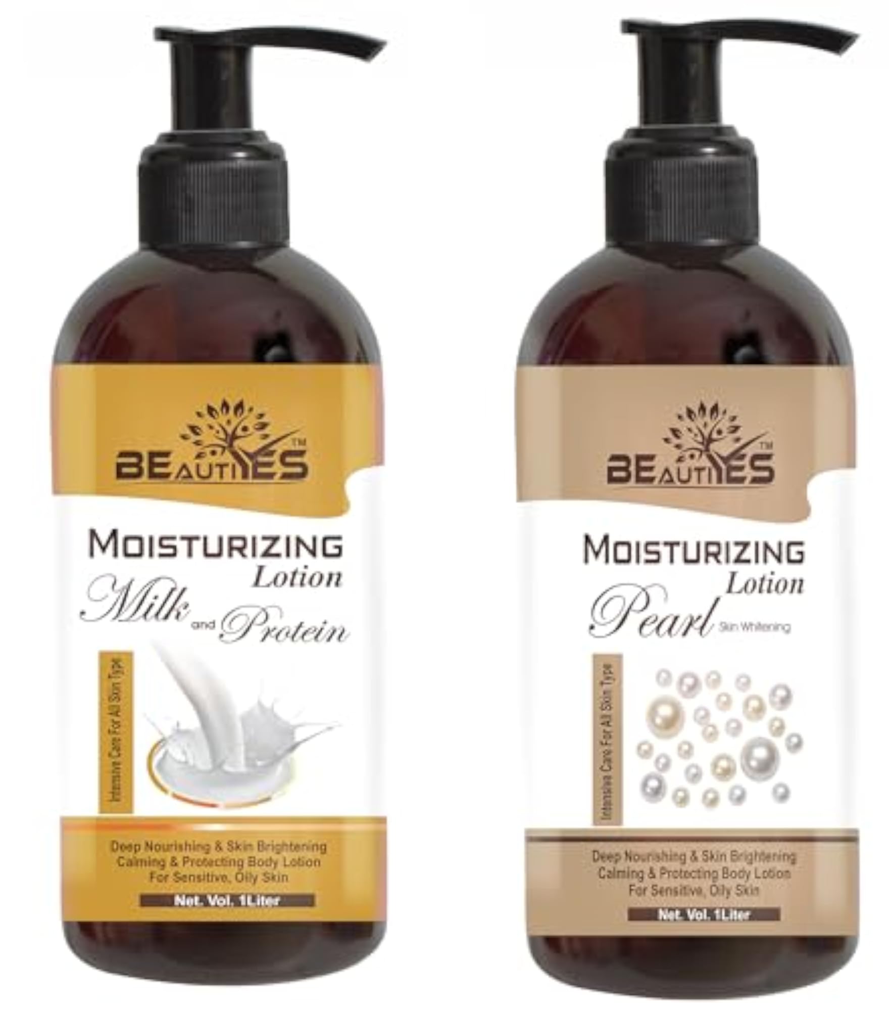 Milk Protein & Skin Whitening Pearl Face Moisturising Lotion Combo