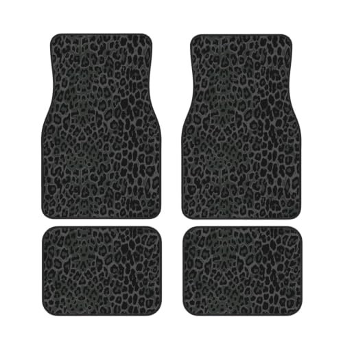 Alfombrillas antideslizantes para coche en neopreno de leopardo