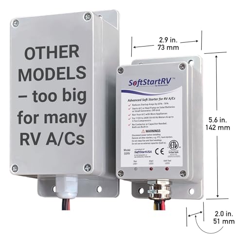 SoftStartRV RV AC Soft Start Kit - Easy Start for Air Conditioner, 100% Waterproof, Trailer Camper, Motorhome HVAC - Pack of 2